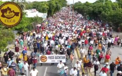 Celebra FUCO, con marcha multitudinaria, dos años de resultados del Gobernador Salomón Jara Cruz