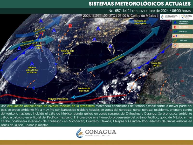 Continuarán las temperaturas frías durante la noche y el amanecer en Oaxaca