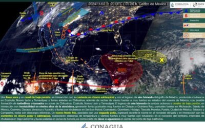 Para este sábado se prevén lluvias escasas en zonas montañosas de Oaxaca