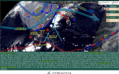 Se prevén lluvias ligeras en zonas serranas de Oaxaca para este martes