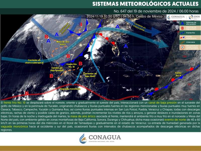 Se prevén lluvias ligeras en zonas serranas de Oaxaca para este martes