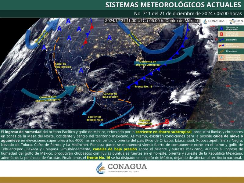 Ambiente frío y lluvias aisladas se prevén para este fin de semana en Oaxaca