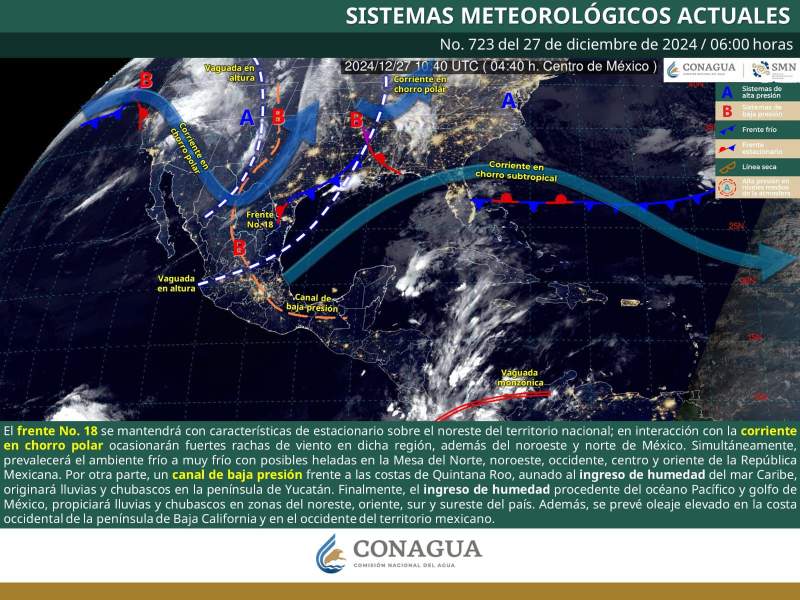 Se mantendrá ambiente frío y lluvias escasas para este viernes en Oaxaca