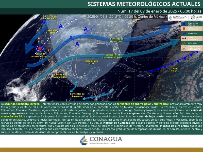 Continuará este jueves ambiente frío en territorio oaxaqueño