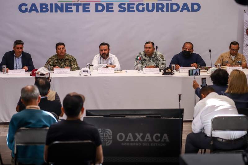 Oaxaca avanza con paz y gobernabilidad: Gabinete de Seguridad