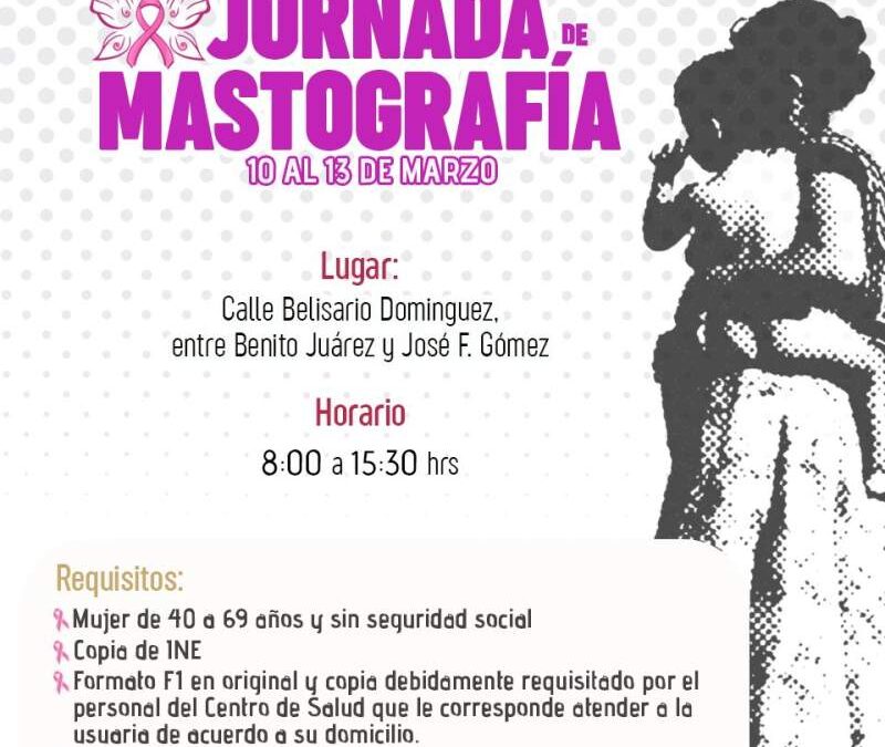 Anuncian jornadas de mastografías gratuitas, ayuntamiento Juchiteco y jurisdicción sanitaria 02