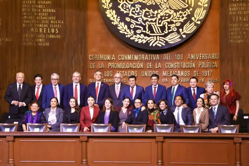 Asiste Salomón Jara al 108 Aniversario de la Promulgación de la Constitución Mexicana de 1917