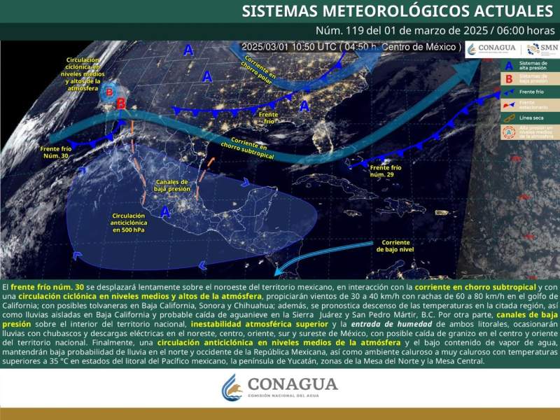 Prevén tormentas aisladas y precipitaciones en la mitad norte de Oaxaca