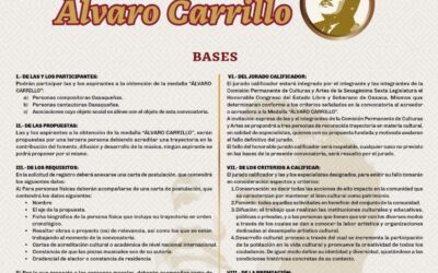 Convocatoria a la Medalla «Álvaro Carrillo»: Un reconocimiento al talento musical de Oaxaca