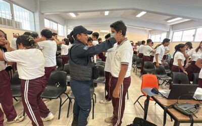 Con taller de sensibilización llega Gobierno Juchiteco a estudiantes de la Secundaria Técnica #196