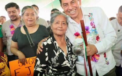 Reafirma Salomón Jara compromisos en Ejutla con más apoyos educativos, caminos y seguridad