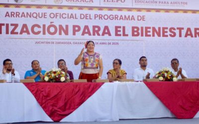 El gobierno Juchiteco pone en marcha el programa estatal «alfabetización para el Bienestar» para impulsar el aprendizaje de la lectura y escritura