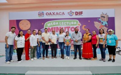 DIF juchiteco participa en mega lectura «Minutos para Imaginar»
