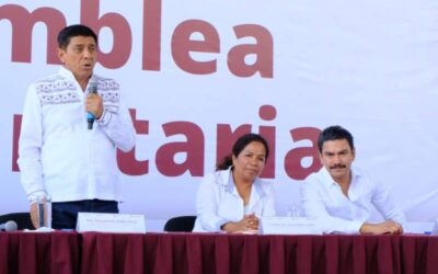 Encabezan Ray Chagoya y Salomón Jara Cruz recorrido por agencias municipales para anunciar inversión histórica