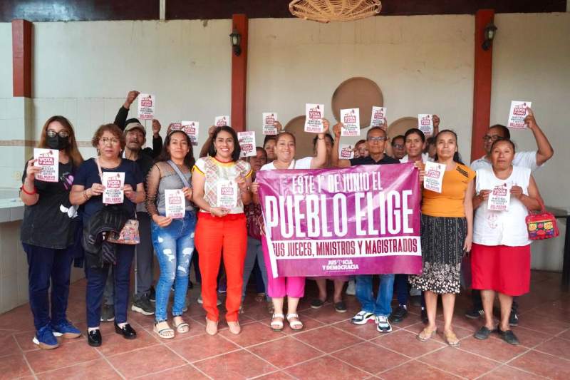Invita Tania López a fortalecer participación ciudadana en la elección del Poder Judicial