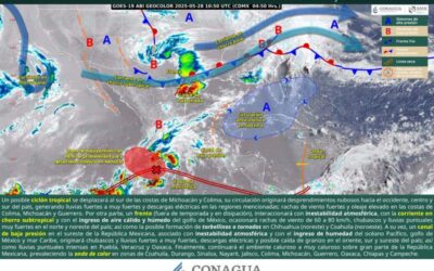 Pronostican primera Depresión Tropical frente a costas del Pacífico
