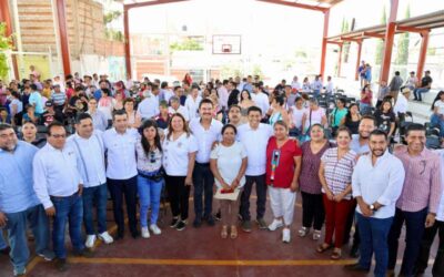 Refrenda Jara Cruz compromiso con el saneamiento del arroyo El Tecolote de la agencia Dolores
