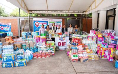 Congreso del Estado entrega víveres al DIF Oaxaca para apoyar a damnificados por el huracán “Erick”