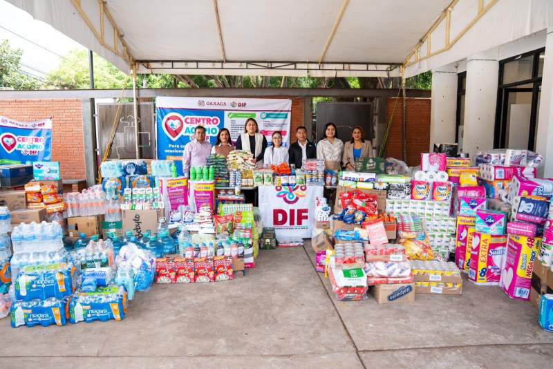 Congreso del Estado entrega víveres al DIF Oaxaca para apoyar a damnificados por el huracán “Erick”