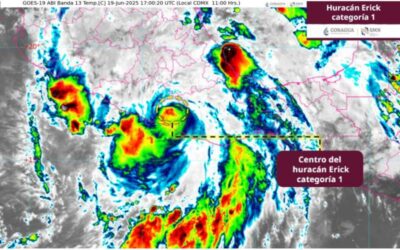 Continúan los efectos del Huracán Erick sobre Oaxaca