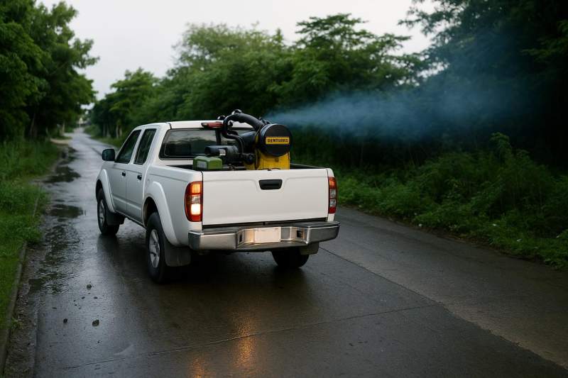 Gobierno de Juchitán intensifica fumigación contra mosquitos en temporada de lluvias