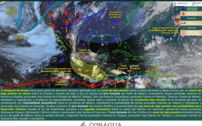 Persistirán las lluvias en gran parte de Oaxaca este martes
