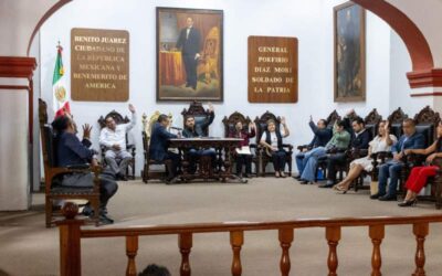 Prioriza Cabildo de Oaxaca de Juárez acciones para mejorar la vida pública de la ciudad.