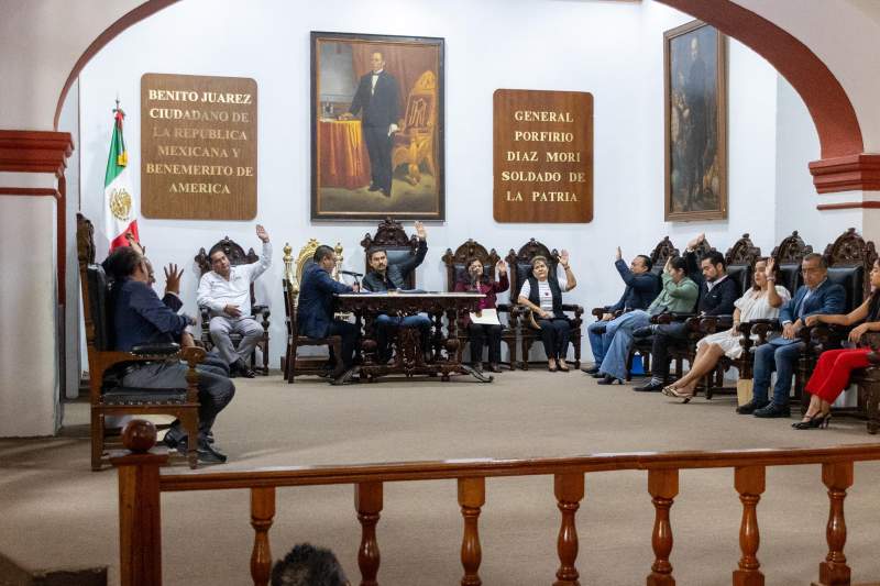 Prioriza Cabildo de Oaxaca de Juárez acciones para mejorar la vida pública de la ciudad.