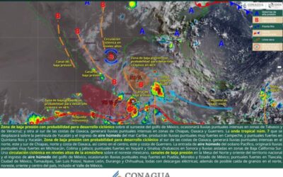 Pronostican lluvias y tormentas en Oaxaca durante este sábado