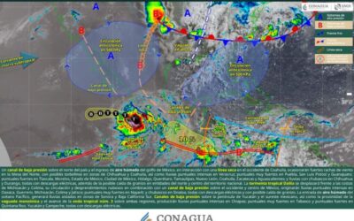 Tormenta Tropical Dalila generará lluvias moderadas a fuertes en gran parte de Oaxaca