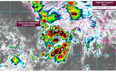 Mantiene Protección Civil vigilancia por depresión tropical Seis-E frente a costas del Océano Pacífico.