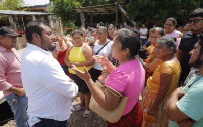 Atiende Miguel Sánchez socavón en colonia Emiliano Zapata por colapso de tuberías