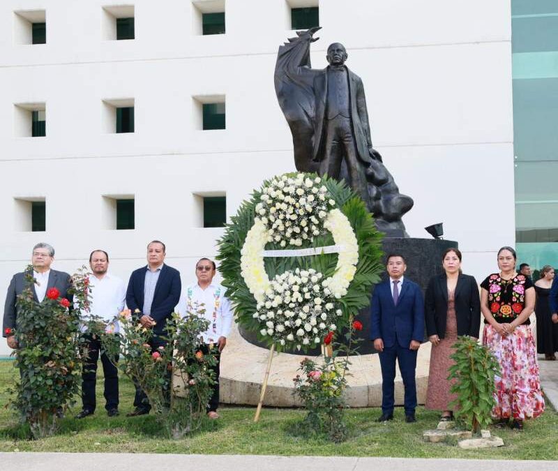 Congreso de Oaxaca conmemora Aniversario Luctuoso del Benemérito de las Américas