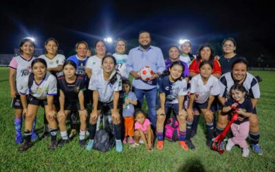 Deportivo «El Juchiteco» ya cuenta con nuevo sistema de alumbrado