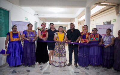Gobierno de Juchiteco y secretaria de las mujeres aperturan “Punto violeta” para brindar atención a mujeres.