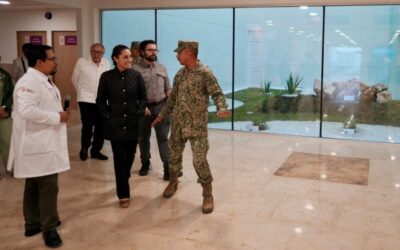 Presidenta Claudia sheinbaum supervisa obra del hospital general IMSS bienestar de Tuxtepec,Oaxaca, Se inaugurará el 4 de agosto.