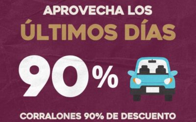 Continúan vigentes los descuentos extraordinarios para liberar vehículos de corralones