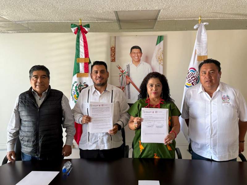 Firman convenio Secretaría del Trabajo y CECATI para fortalecer la capacitación laboral en Oaxaca
