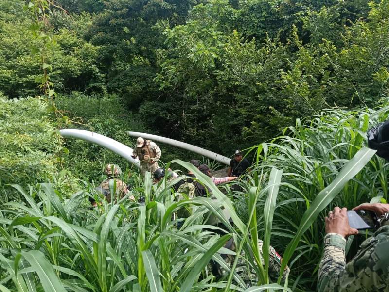 Corporaciones de seguridad localizan toma clandestina de hidrocarburos en el Istmo de Tehuantepec