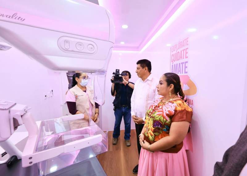 Cumple Salomón Jara compromiso con salud de mujeres, pone en marcha caravanas para mastografías gratuitas