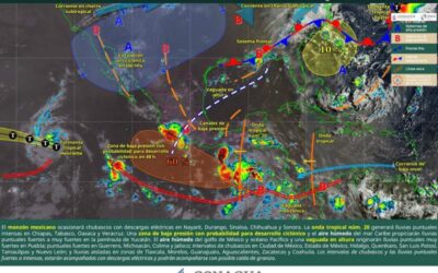 Este martes continuarán lluvias y tormentas en diferentes puntos de Oaxaca