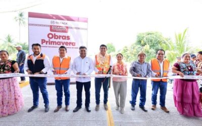 Fortalece Gobierno de Oaxaca la infraestructura pública en San Blas Atempa.