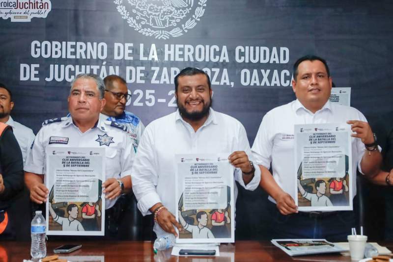 Gobierno juchiteco anuncia clásica ciclista “Héroes del 5 de septiembre” y actividades deportivas durante el mes patrio