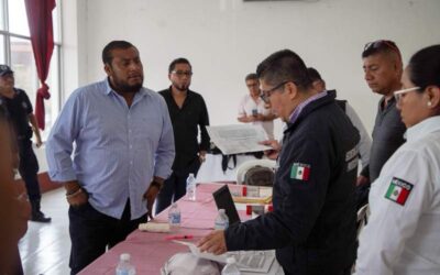 Policía municipal de Juchitán aprueba nuevamente exámenes de control y confianza y recupera armamento