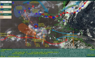 Pronostican lluvias de intensidad variable en gran parte de Oaxaca durante este domingo
