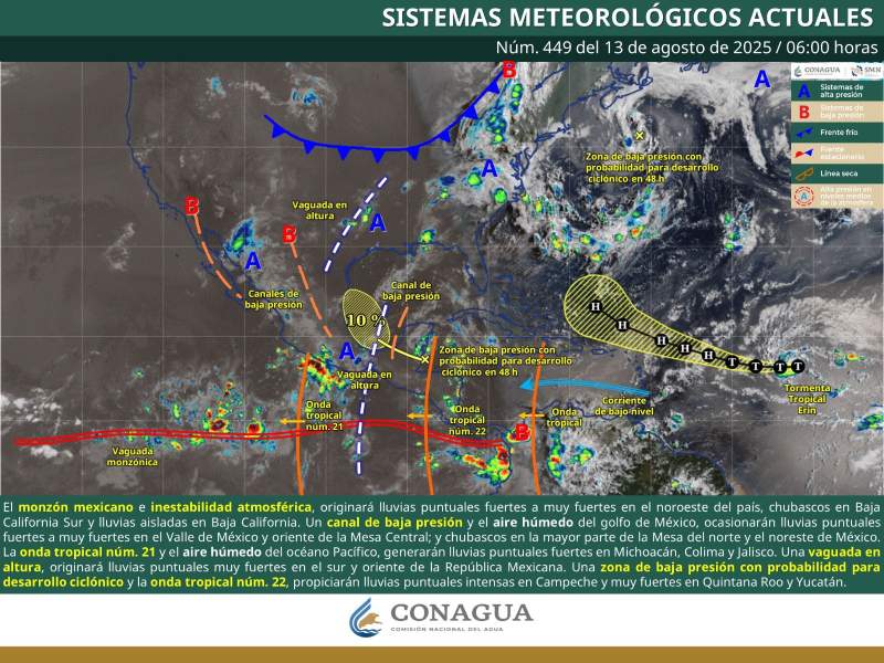 Pronostican lluvias, tormentas eléctricas y posibles granizadas en zonas altas de Oaxaca