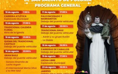 San Jacinto Amilpas invita a su Fiesta Patronal del 15 al 23 de agosto.