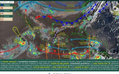 Se esperan tormentas y lluvias de intensidad variable en Oaxaca