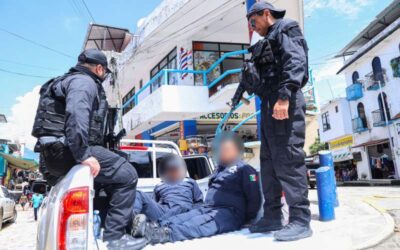 Toma Operación Sable control de seguridad en Putla