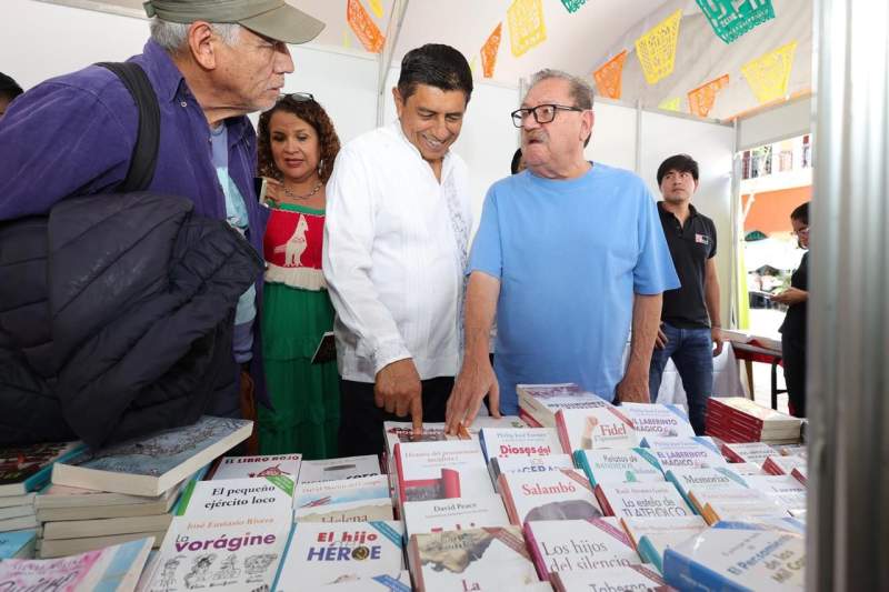 Inaugura Salomón Jara Feria Intercultural de Escritura y Lectura de Oaxaca 2025 que honra las lenguas y culturas ancestrales